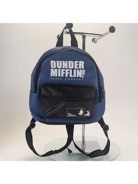 Dunder Mifflin Paper Faux Leather Mini Backpack from The Office TV Show EUC
